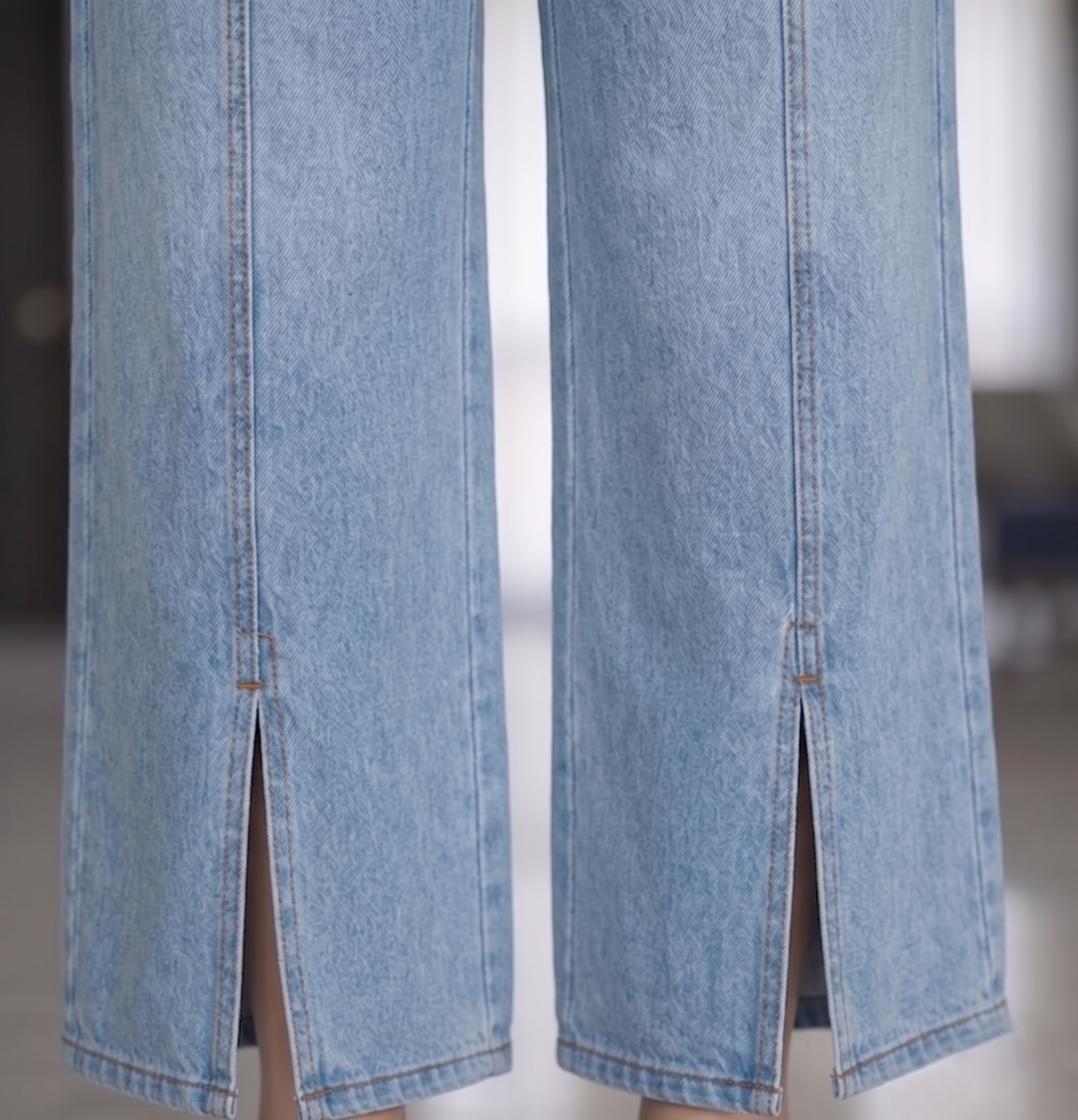 The Seoul-Split Wide Leg Denim