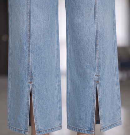 The Seoul-Split Wide Leg Denim
