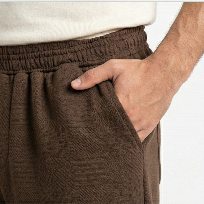 Da Blue Premium Textured Baggy Jogger