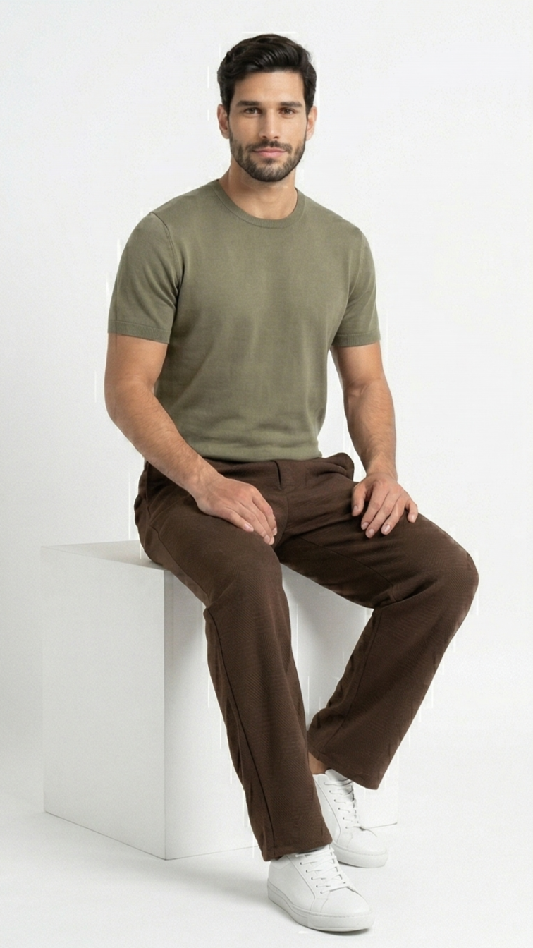 Da Blue Premium Textured Baggy Jogger