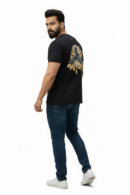 The Dark Knight Graphic Tee – Midnight Gold Edition