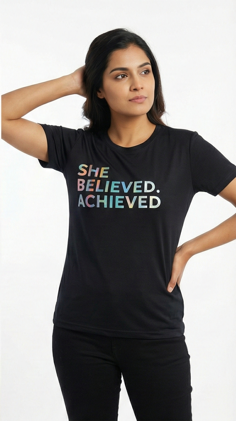 "She Believed Achieved" Graphic Tee