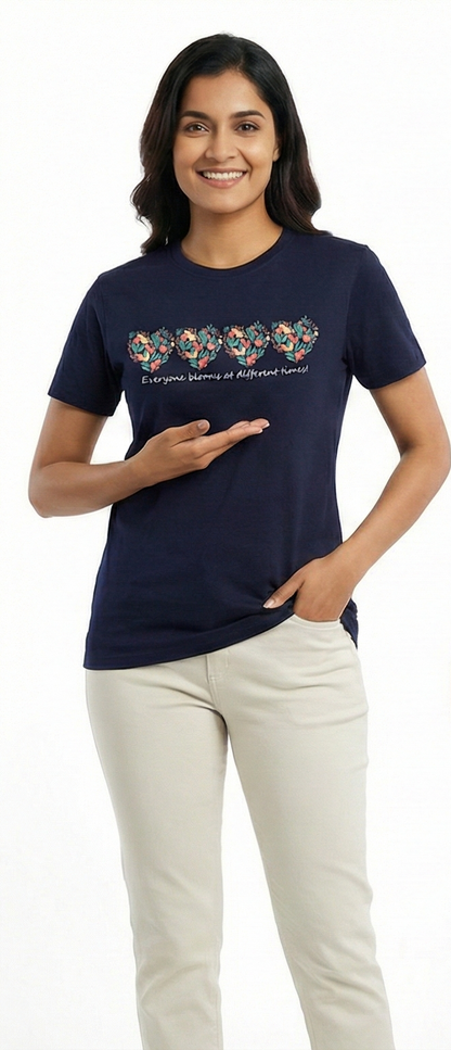 "Blooming Hearts" Graphic Tee