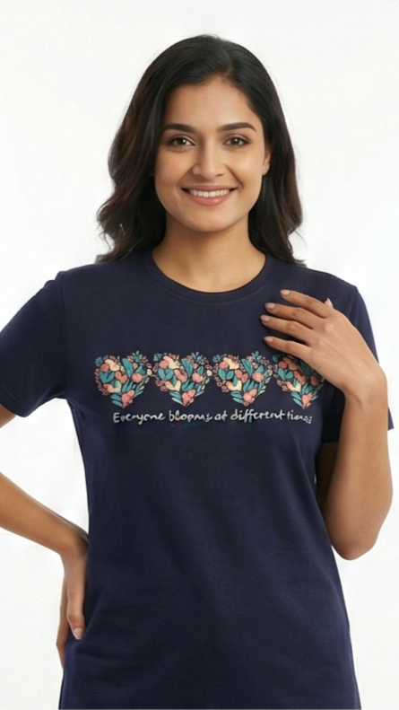 "Blooming Hearts" Graphic Tee