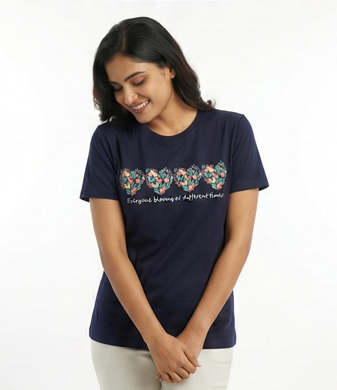 "Blooming Hearts" Graphic Tee
