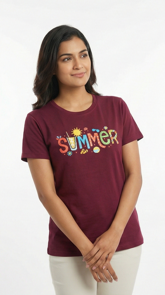 The Sunset Summer Crew Neck Tee