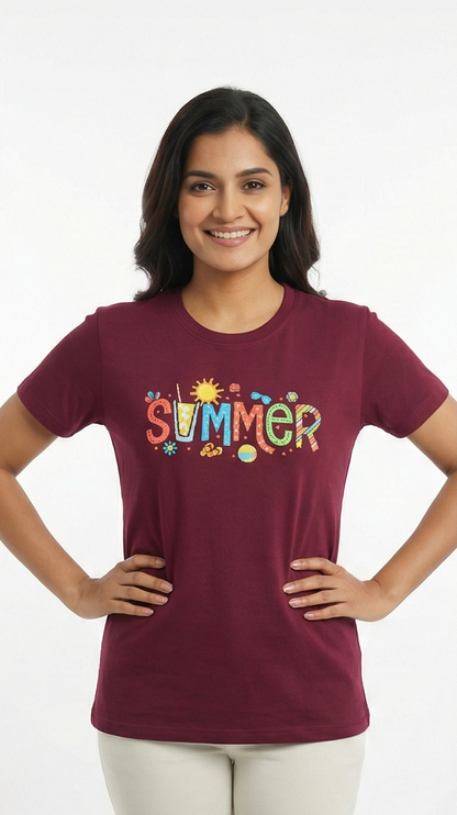 The Sunset Summer Crew Neck Tee