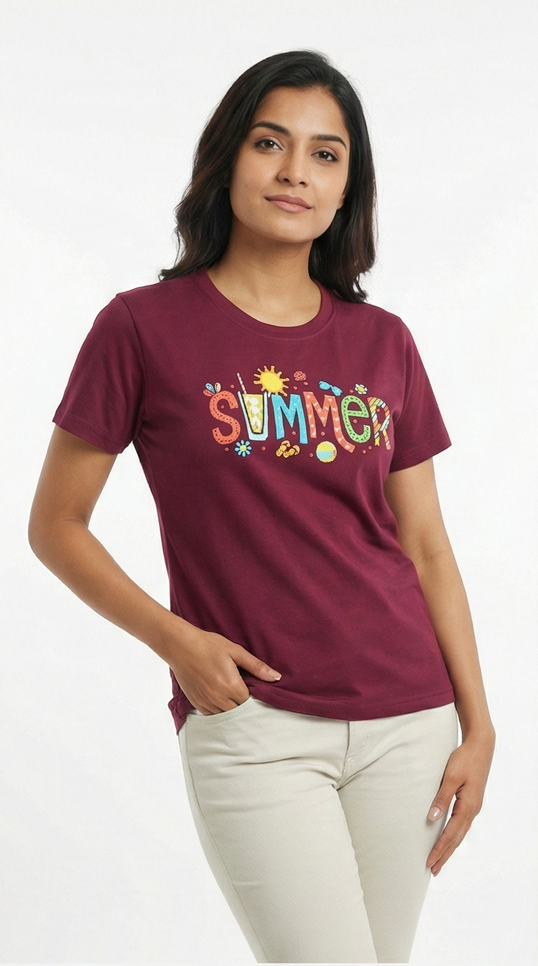 The Sunset Summer Crew Neck Tee