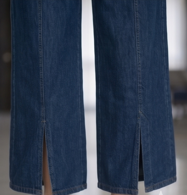 The Seoul-Split Wide Leg Denim