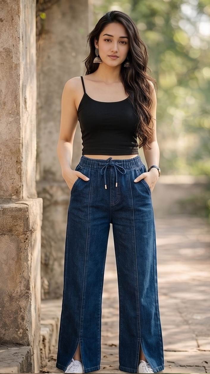 The Seoul-Split Wide Leg Denim